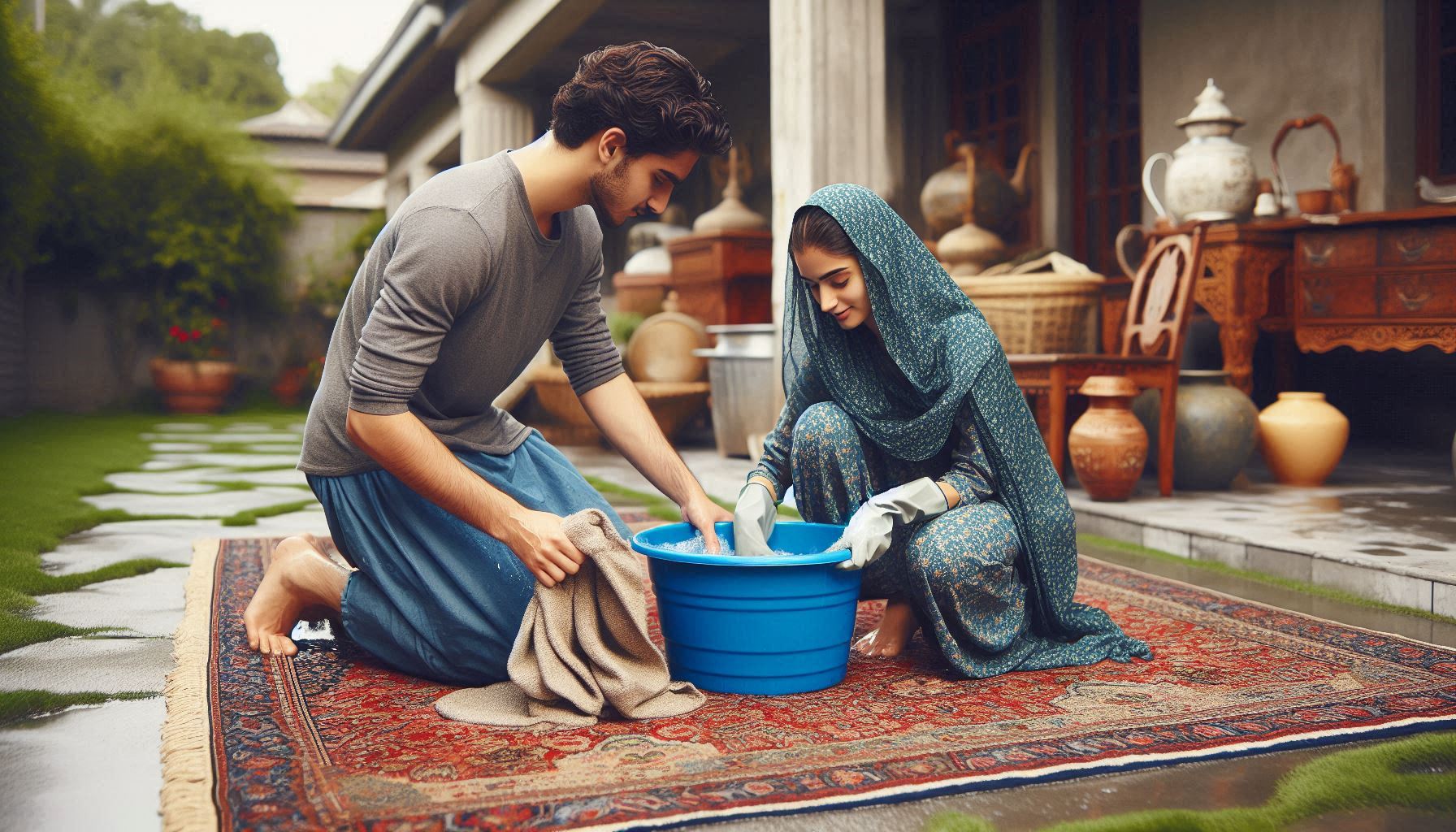 چرا باید فرش‌ها را به قالیشویی بسپاریم؟ مزایا و معایب شستشوی خانگی